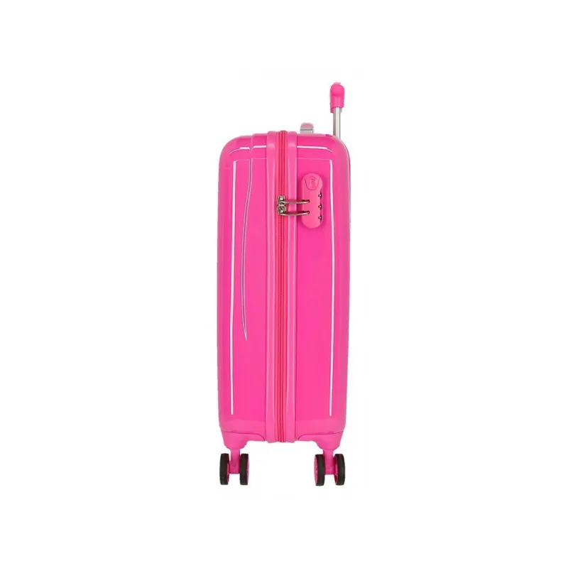 Luxusní dětský ABS cestovní kufr DISNEY FROZEN Sparkle Pink, 55x38x20cm, 34L, 2421431