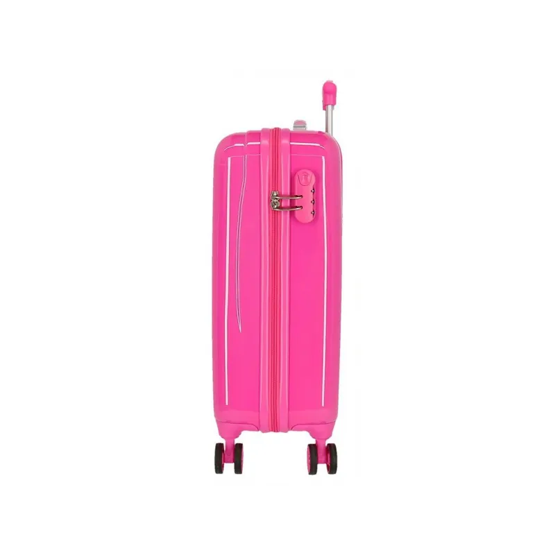 Luxusný detský ABS cestovný kufor DISNEY FROZEN Sparkle Pink, 55x38x20cm, 34L, 2421431