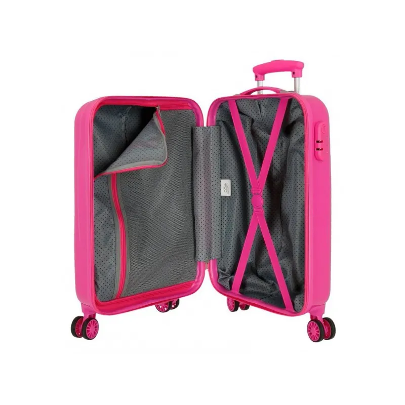 Luxusní dětský ABS cestovní kufr DISNEY FROZEN Sparkle Pink, 55x38x20cm, 34L, 2421431