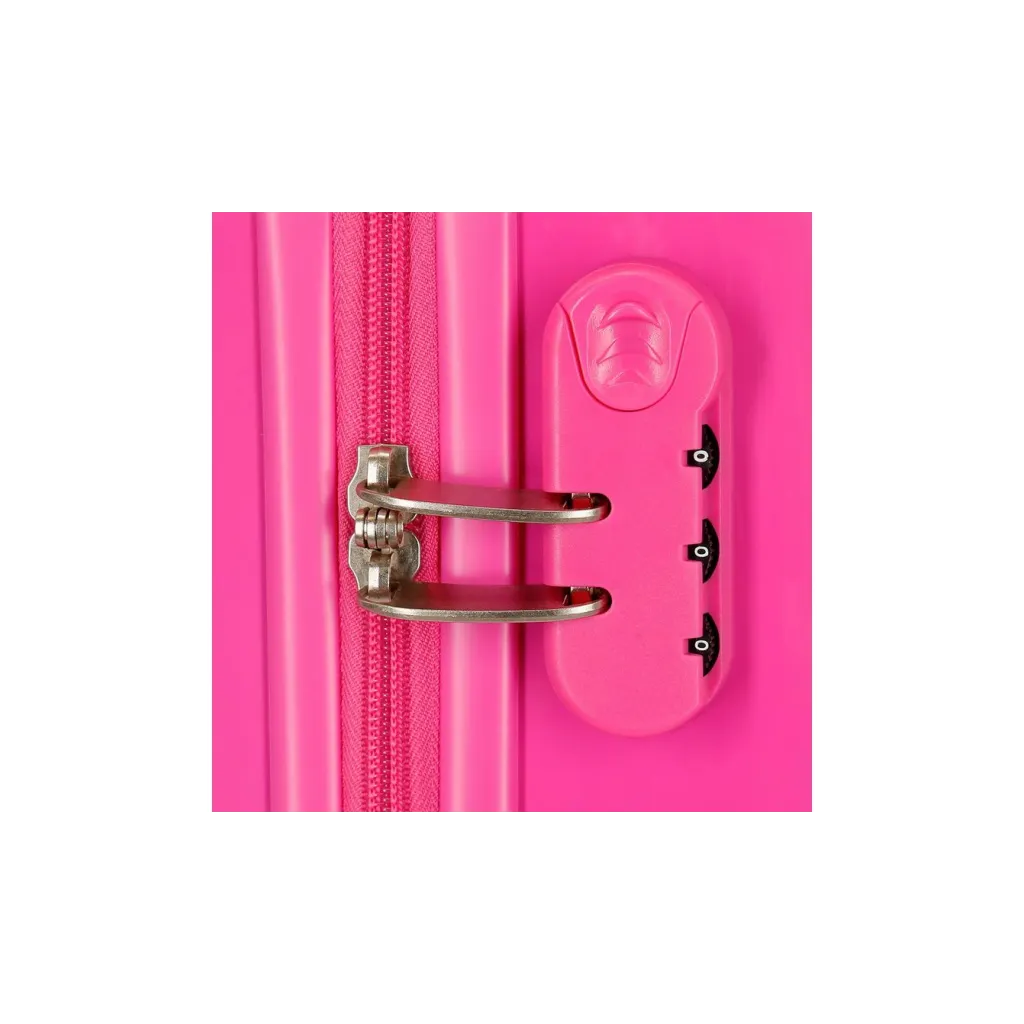 Luxusní dětský ABS cestovní kufr DISNEY FROZEN Sparkle Pink, 55x38x20cm, 34L, 2421431