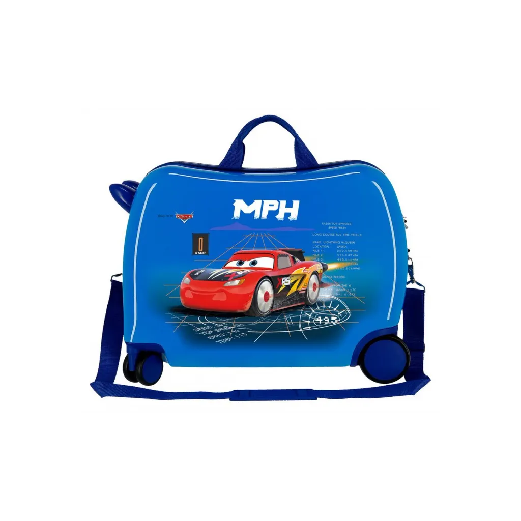 Detský kufor / odrážadlo DISNEY CARS Red – Kufor na kolieskach pre deti