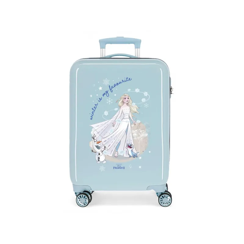 Luxusný detský ABS cestovný kufor DISNEY FROZEN Winter, 55x38x20cm, 34L, 2311421