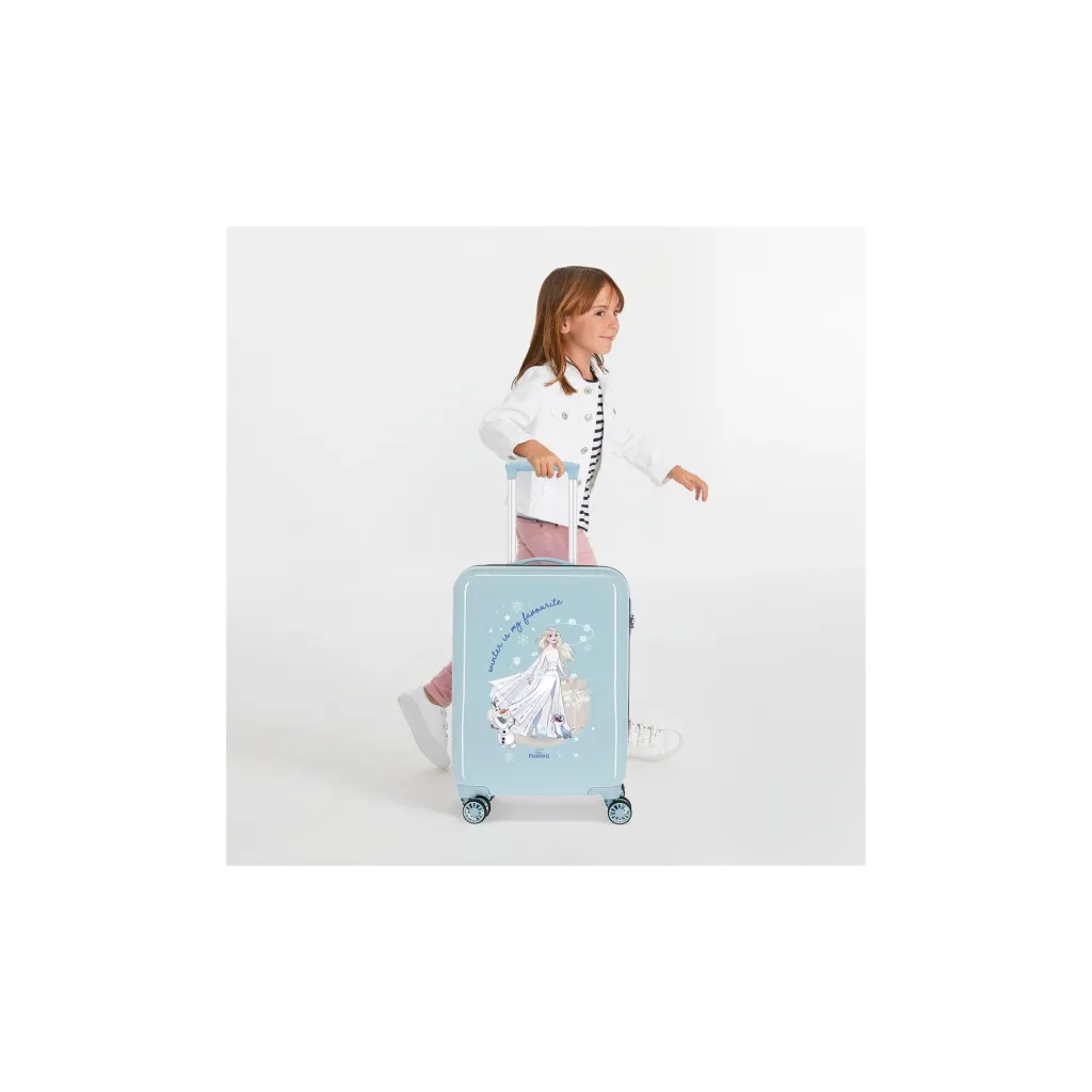 Luxusní dětský ABS cestovní kufr DISNEY FROZEN Winter, 55x38x20cm, 34L, 2311421