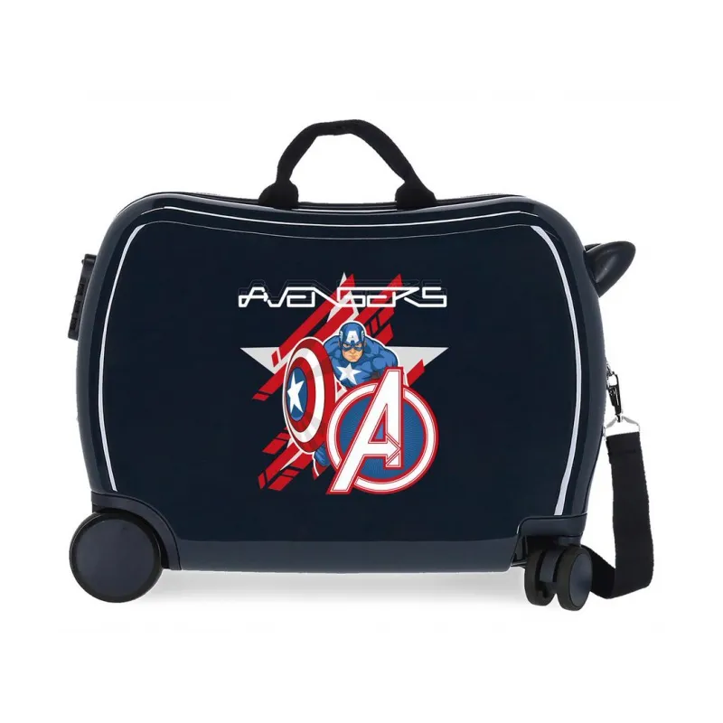 Detský cestovný kufor na kolieskach / odrážadlo AVENGERS Shield, 34L, 2479863