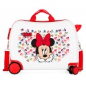 Detský cestovný kufor na kolieskach / odrážadlo MINNIE MOUSE Diva, 34L, 2619821
