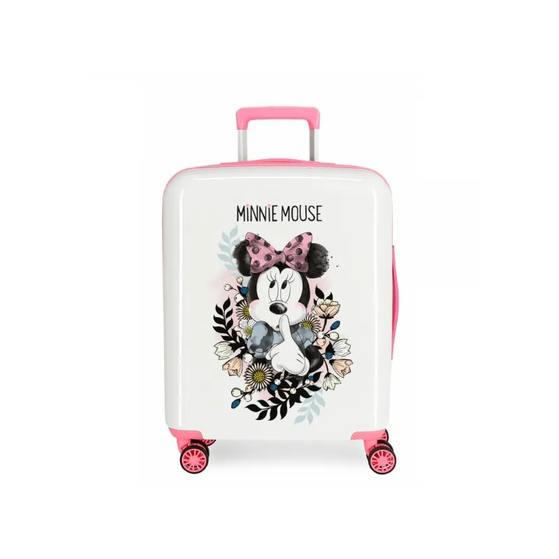 Luxusní dětský ABS cestovní kufr MINNIE MOUSE Flores, 55x40x20cm, 38L, 3668764