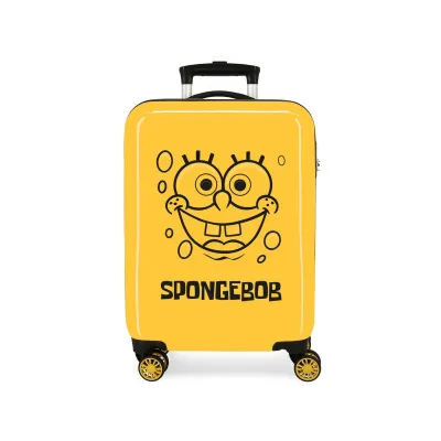 Luxusný ABS cestovný kufor SPONGEBOB Yellow, 55x38x20cm, 34L, 2771721 Luxusný ABS cestovný kufor SPONGEBOB Yellow, 55x38x20cm, 34L, 2771721