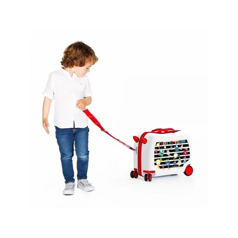 Dětský cestovní kufr na kolečkách / odrážedlo HAPPY TRAVEL Strašidýlka, 3729866 Dětský cestovní kufr na kolečkách / odrážedlo HAPPY TRAVEL Strašidýlka, 3729866