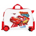 Detský cestovný kufor / odrážadlo DISNEY CARS Good Mood – multifunkčný kufor na kolieskach