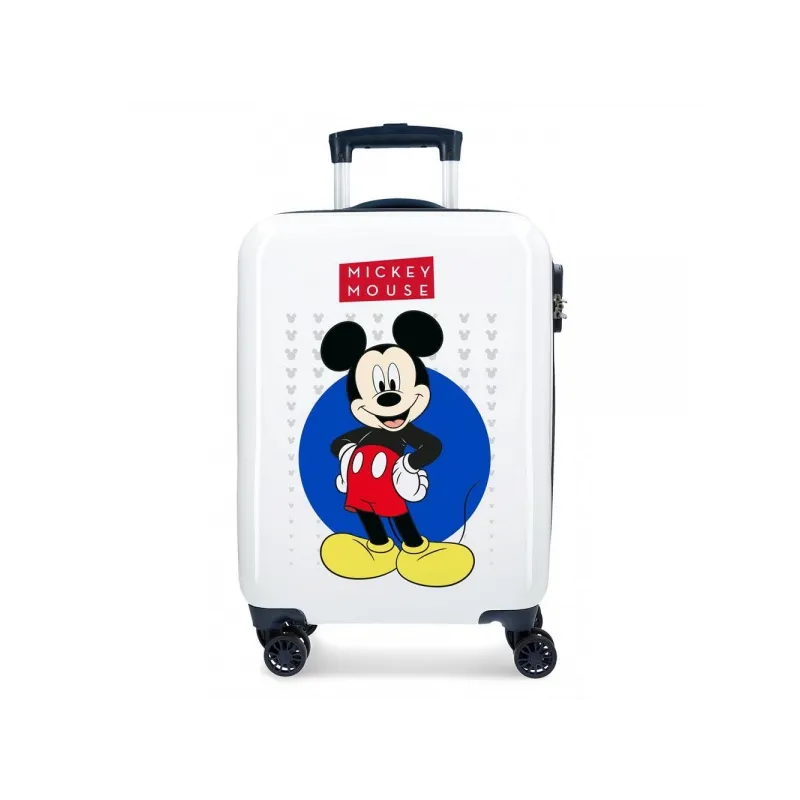 Luxusní dětský ABS cestovní kufr MICKEY MOUSE White, 55x38x20cm, 34L, 4681762 Luxusní dětský ABS cestovní kufr MICKEY MOUSE White, 55x38x20cm, 34L, 4681762