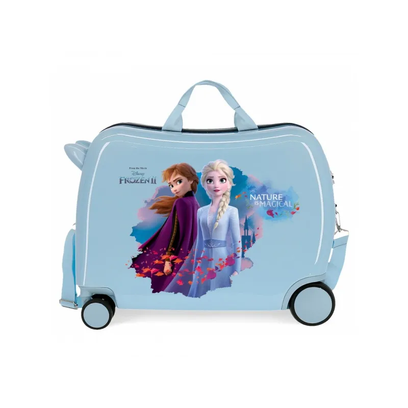 Detský cestovný kufor na kolieskach / odrážadlo DISNEY FROZEN Blue, 34L, 4019821