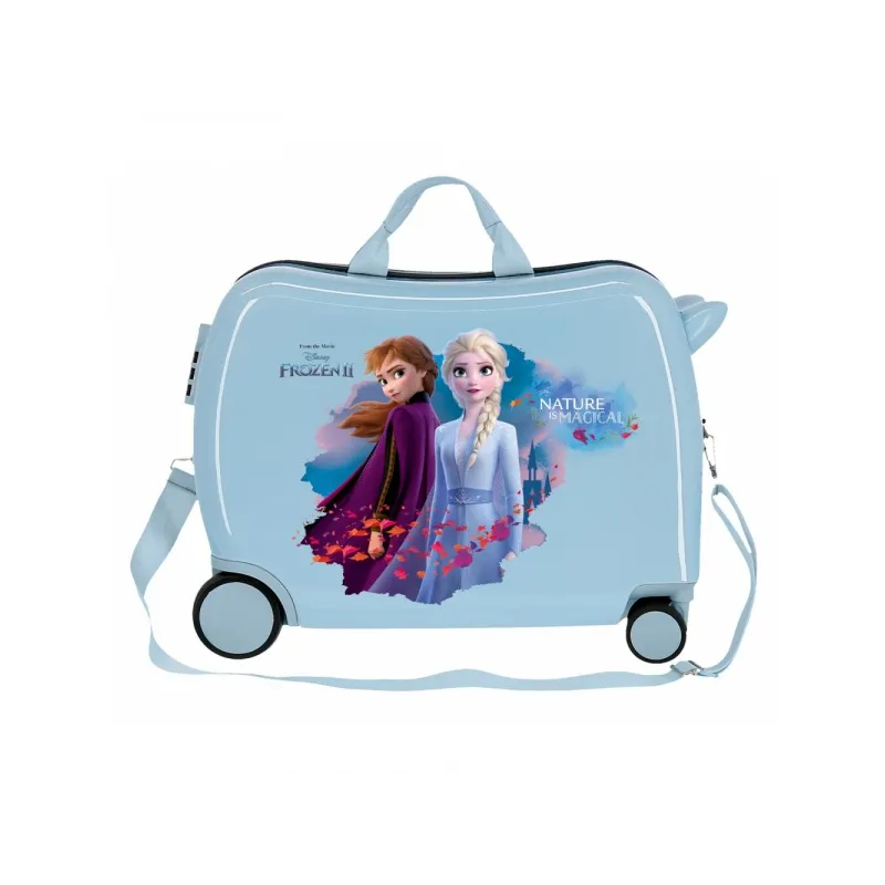 Detský cestovný kufor na kolieskach / odrážadlo DISNEY FROZEN Blue, 34L, 4019821