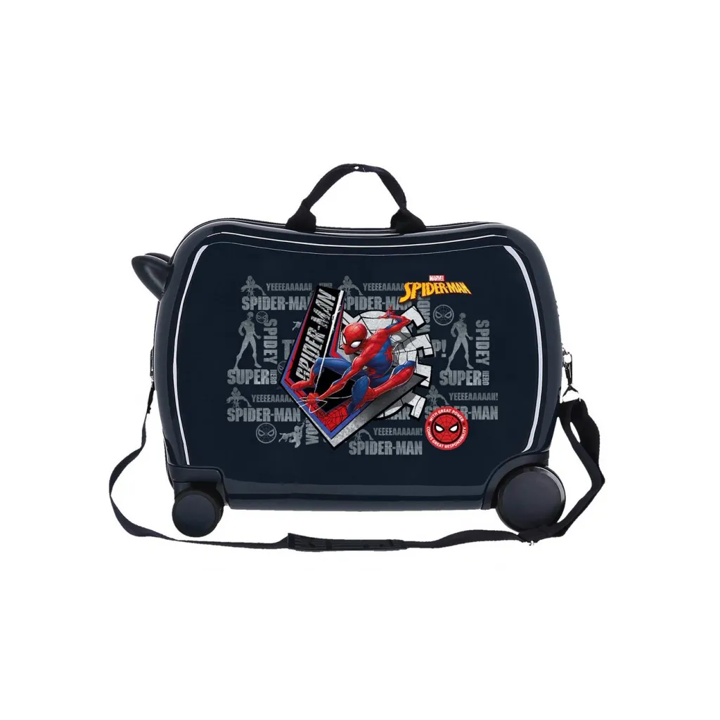 Dětský cestovní kufr na kolečkách / odrážedlo SPIDERMAN Great Power, 34L, 4459821
