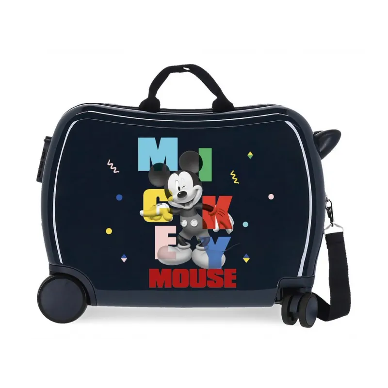 Detský cestovný kufor na kolieskach / odrážadlo MICKEY MOUSE Party, 34L, 4479824