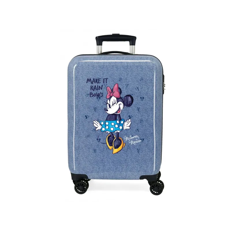 Luxusný detský ABS cestovný kufor MINNIE MOUSE Blue, 55x38x20cm, 34L, 4531721