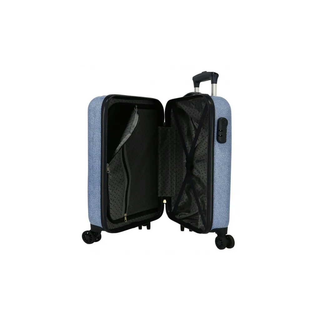 Luxusní dětský ABS cestovní kufr MINNIE MOUSE Blue, 55x38x20cm, 34L, 4531721