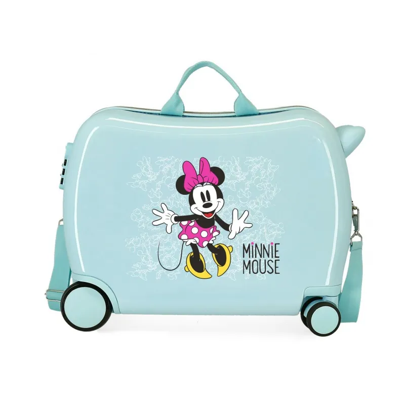 Detský cestovný kufor na kolieskach / odrážadlo MINNIE MOUSE, 34L, 4689869