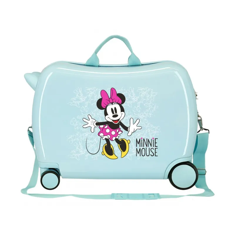 Detský cestovný kufor na kolieskach / odrážadlo MINNIE MOUSE, 34L, 4689869