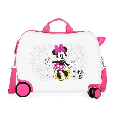 Dětský cestovní kufr na kolečkách / odrážedlo MINNIE MOUSE, 34L, 4689864 Dětský cestovní kufr na kolečkách / odrážedlo MINNIE MOUSE, 34L, 4689864