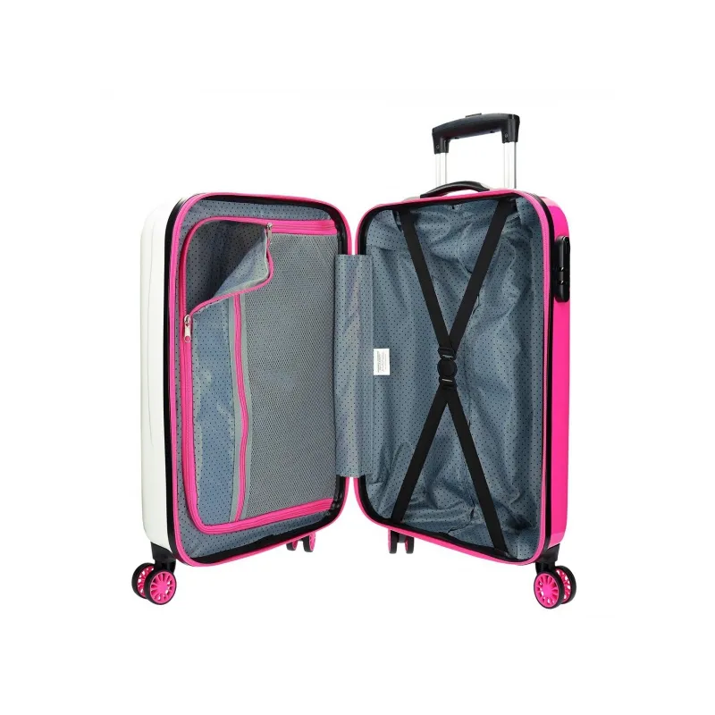 Luxusný detský ABS cestovný kufor MINNIE MOUSE Helpers, 55x38x20cm, 34L, 4571163