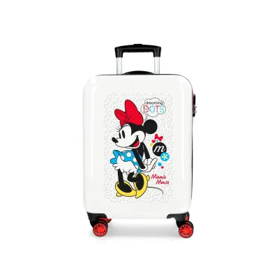 Luxusní dětský ABS cestovní kufr MINNIE MOUSE Dots, 55x38x20cm, 34L, 4681765 Luxusní dětský ABS cestovní kufr MINNIE MOUSE Dots, 55x38x20cm, 34L, 4681765