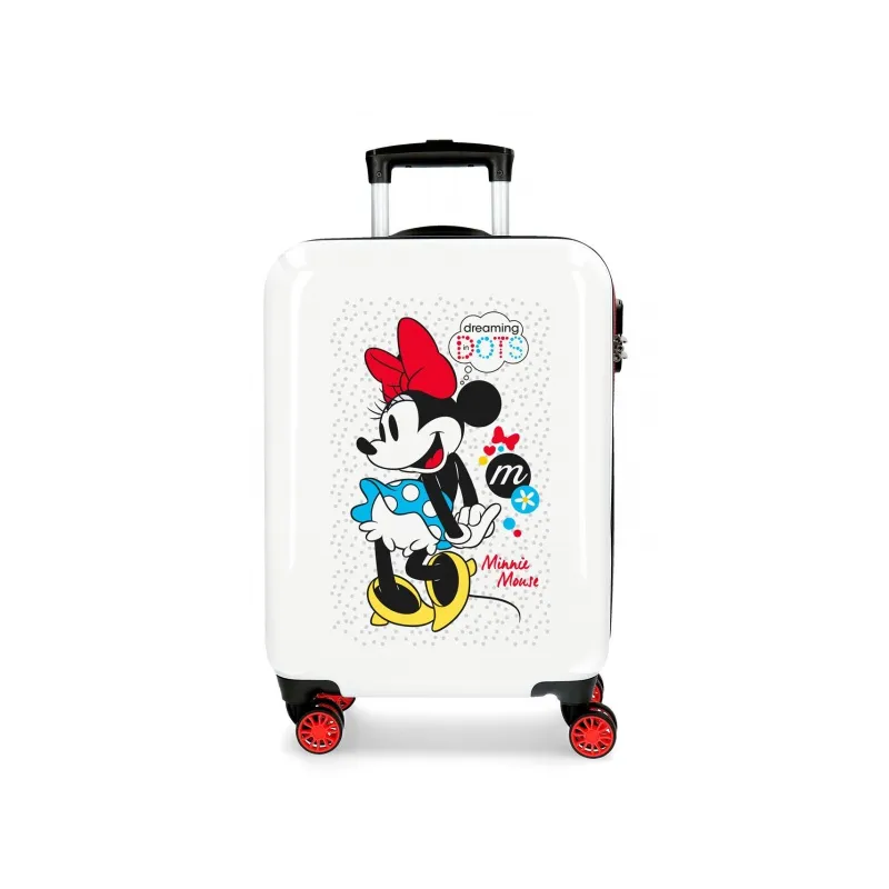 Luxusní dětský ABS cestovní kufr MINNIE MOUSE Dots, 55x38x20cm, 34L, 4681765 Luxusní dětský ABS cestovní kufr MINNIE MOUSE Dots, 55x38x20cm, 34L, 4681765