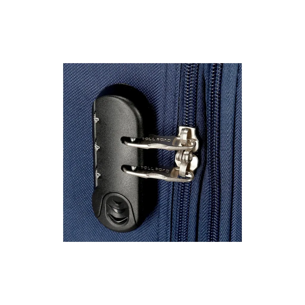 Textilní cestovní kufr ROLL ROAD ROYCE Blue / Modrý, 66x43x26cm, 64L, 5019223 (medium)