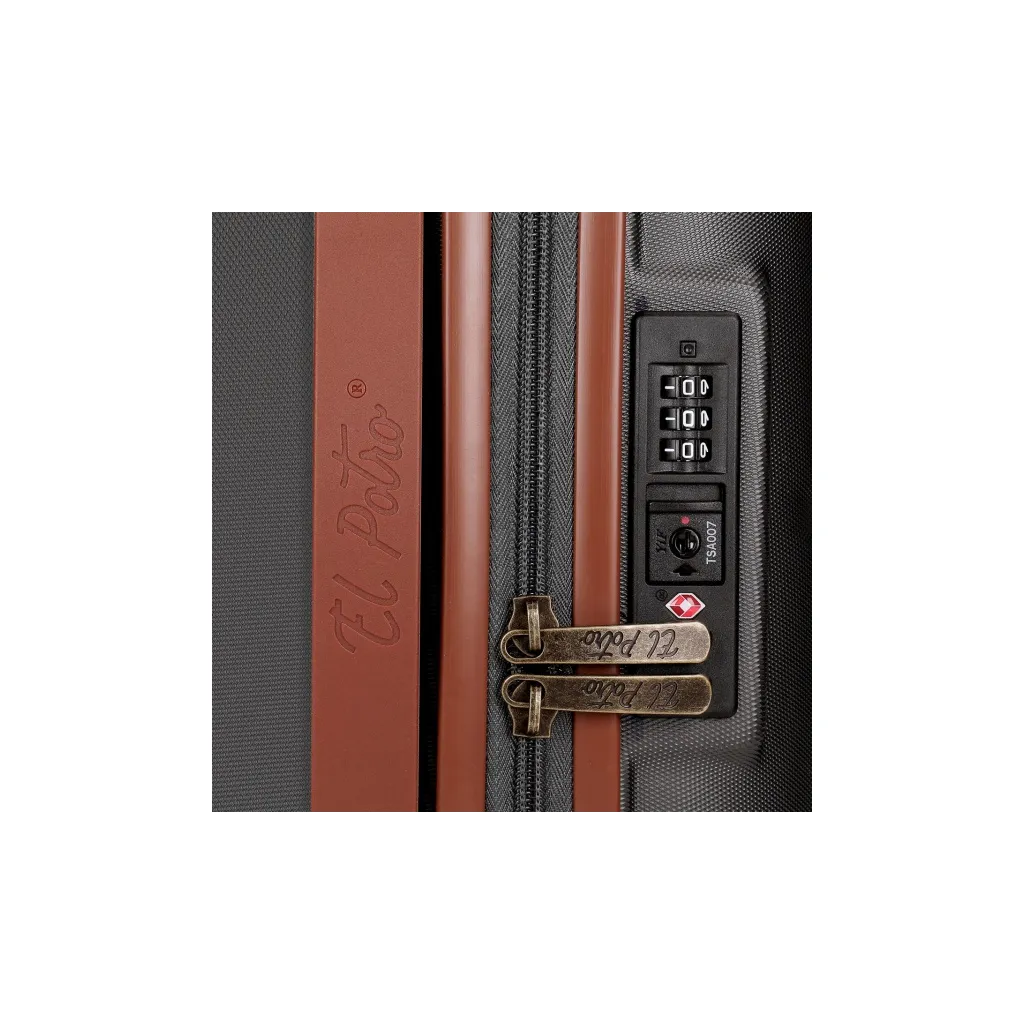 ABS Cestovní kufr 55x40x20cm, 38L, EL POTRO Ocuri Grey, 5128721 (small)