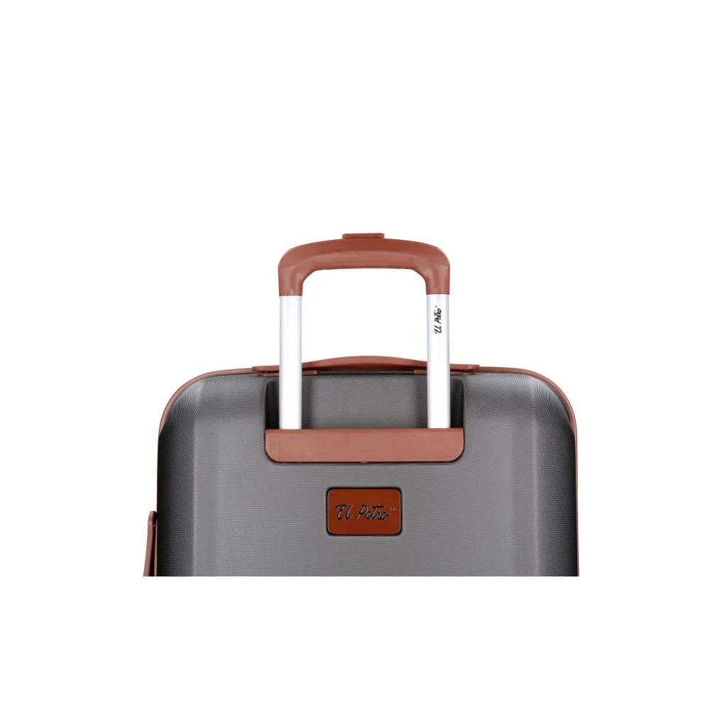 EL POTRO Ocuri Grey, ABS Cestovný kufor 55x40x20cm, 38L, 5128721 (small)