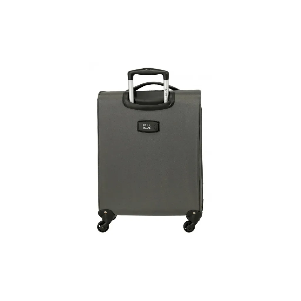 Príručný textilný kufor Roll Road Royce Grey 55x40x20 cm 39L – kabínová batožina do lietadla