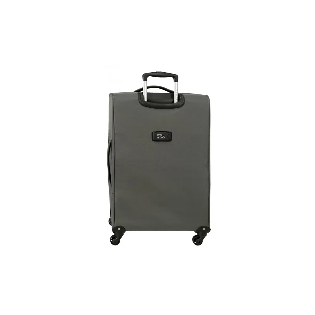 Textilní cestovní kufr ROLL ROAD ROYCE Grey / Šedý, 66x43x26cm, 64L, 5019222 (medium)