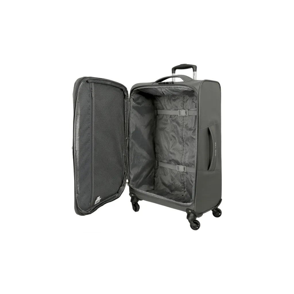 extilný cestovný kufor ROLL ROAD ROYCE Grey, 66x43x26cm, 64L – stredný kufor pre dlhšie cesty