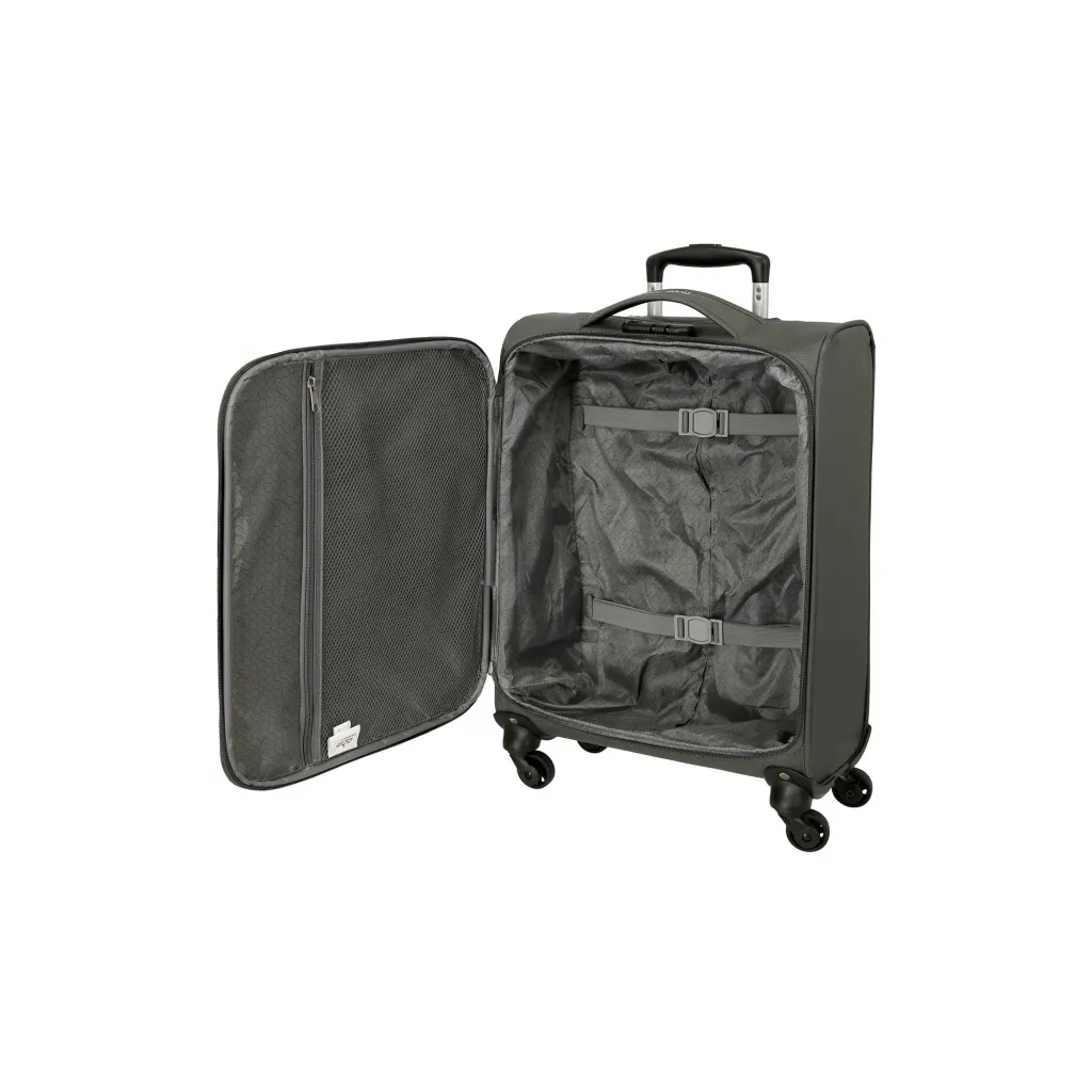 Sada textilných cestovných kufrov ROLL ROAD ROYCE Grey / Sivá, 55-66-76cm, 5019422
