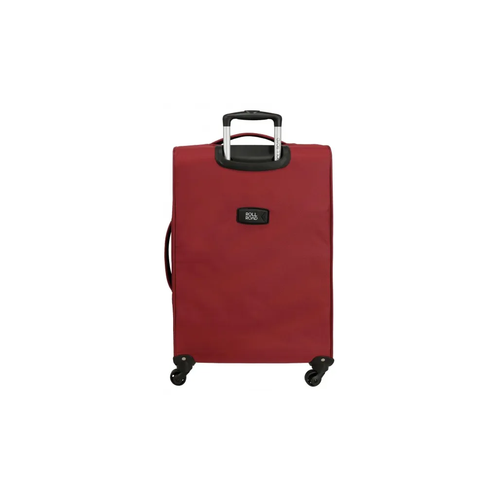 Sada textilných cestovných kufrov ROLL ROAD ROYCE Red / Červená, 55-66-76cm, 5019424