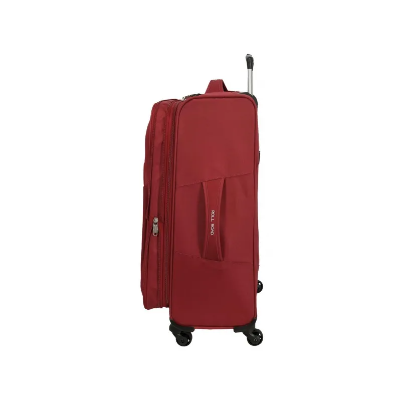 Sada textilných cestovných kufrov ROLL ROAD ROYCE Red / Červená, 55-66-76cm, 5019424 Sada textilných cestovných kufrov ROLL ROAD ROYCE Red / Červená, 55-66-76cm, 5019424