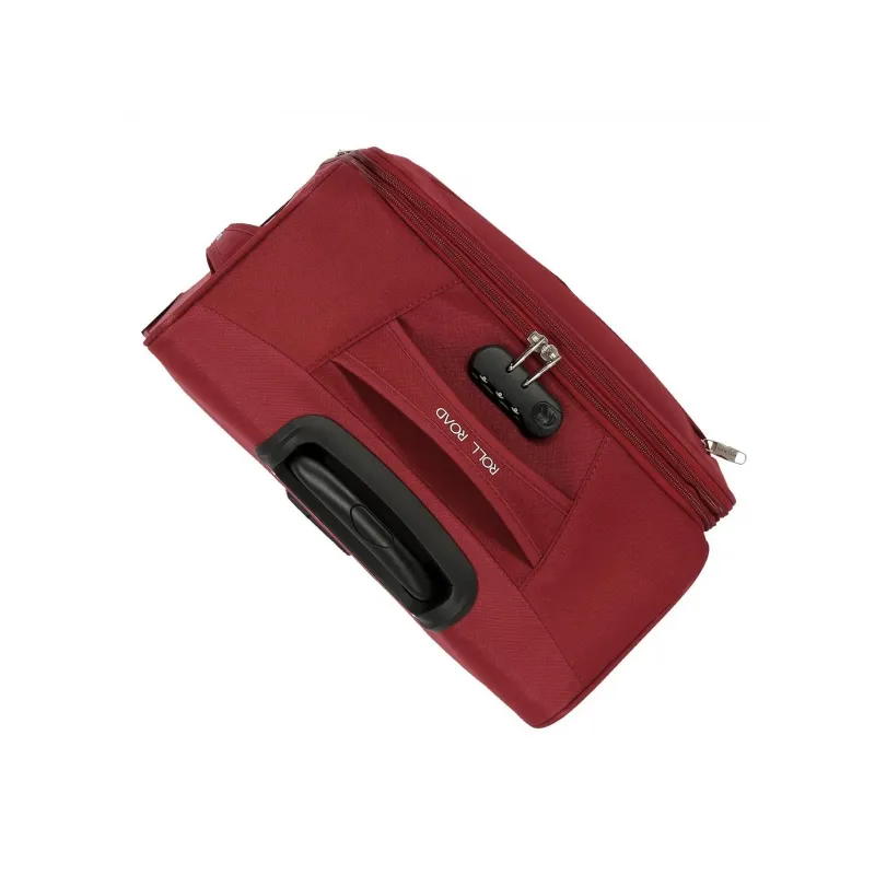 Sada textilných cestovných kufrov ROLL ROAD ROYCE Red / Červená, 55-66-76cm, 5019424 Sada textilných cestovných kufrov ROLL ROAD ROYCE Red / Červená, 55-66-76cm, 5019424