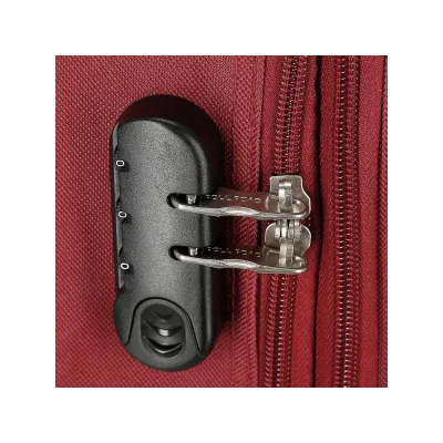 Sada textilních cestovních kufrů ROLL ROAD ROYCE Red / Červená, 55-66-76cm, 5019424 Sada textilních cestovních kufrů ROLL ROAD ROYCE Red / Červená, 55-66-76cm, 5019424