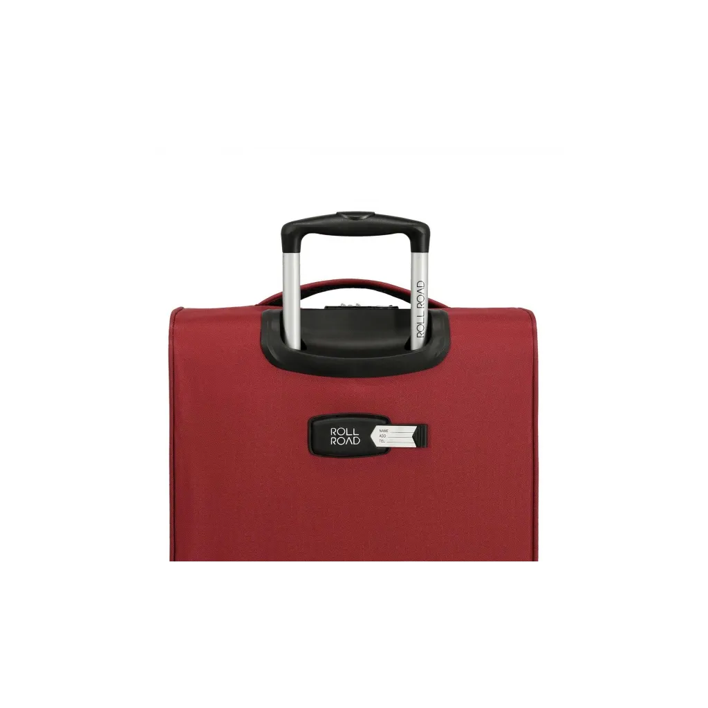 Sada textilních cestovních kufrů ROLL ROAD ROYCE Red / Červená, 55-66-76cm, 5019424
