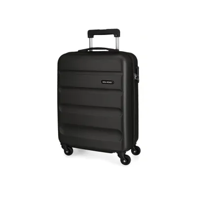 OLL ROAD Flex Black, ABS Cestovný kufor, 55x38x20cm, 35L – čierny kufor OLL ROAD Flex Black, ABS Cestovný kufor, 55x38x20cm, 35L – čierny kufor