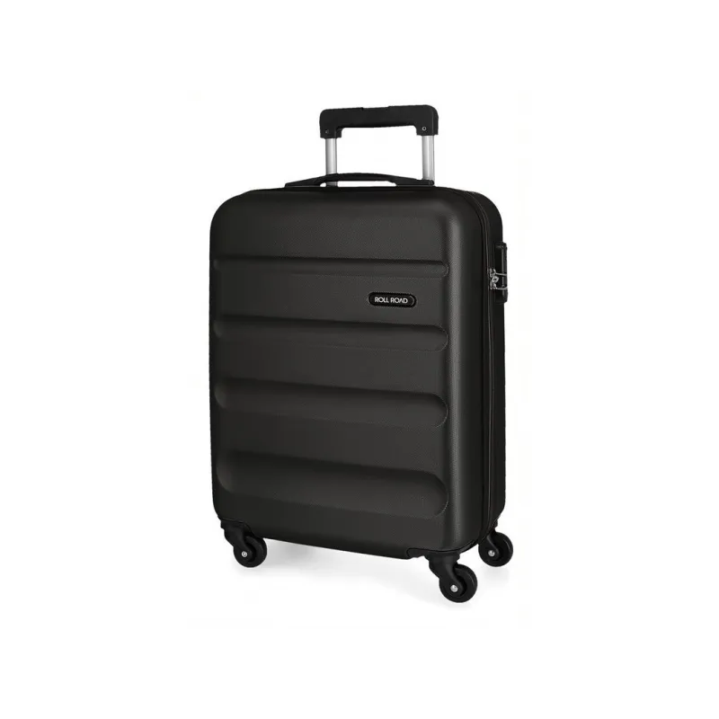OLL ROAD Flex Black, ABS Cestovný kufor, 55x38x20cm, 35L – čierny kufor OLL ROAD Flex Black, ABS Cestovný kufor, 55x38x20cm, 35L – čierny kufor