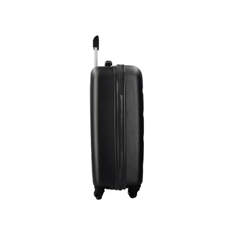 OLL ROAD Flex Black, ABS Cestovný kufor, 55x38x20cm, 35L – čierny kufor OLL ROAD Flex Black, ABS Cestovný kufor, 55x38x20cm, 35L – čierny kufor