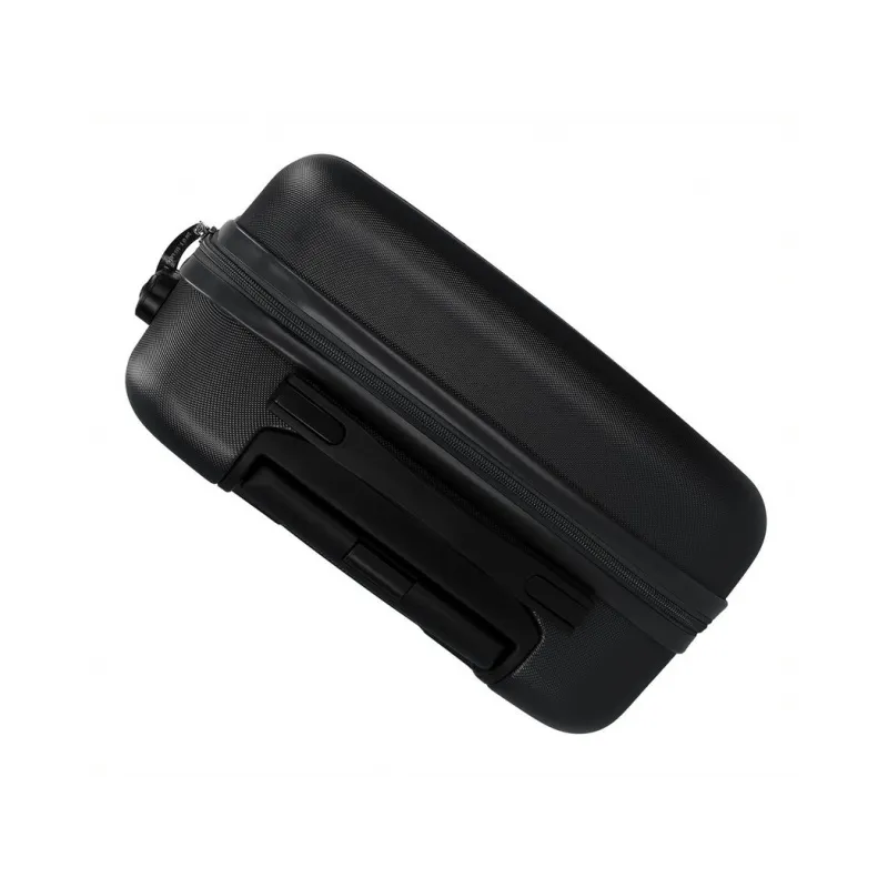 OLL ROAD Flex Black, ABS Cestovný kufor, 55x38x20cm, 35L – čierny kufor OLL ROAD Flex Black, ABS Cestovný kufor, 55x38x20cm, 35L – čierny kufor