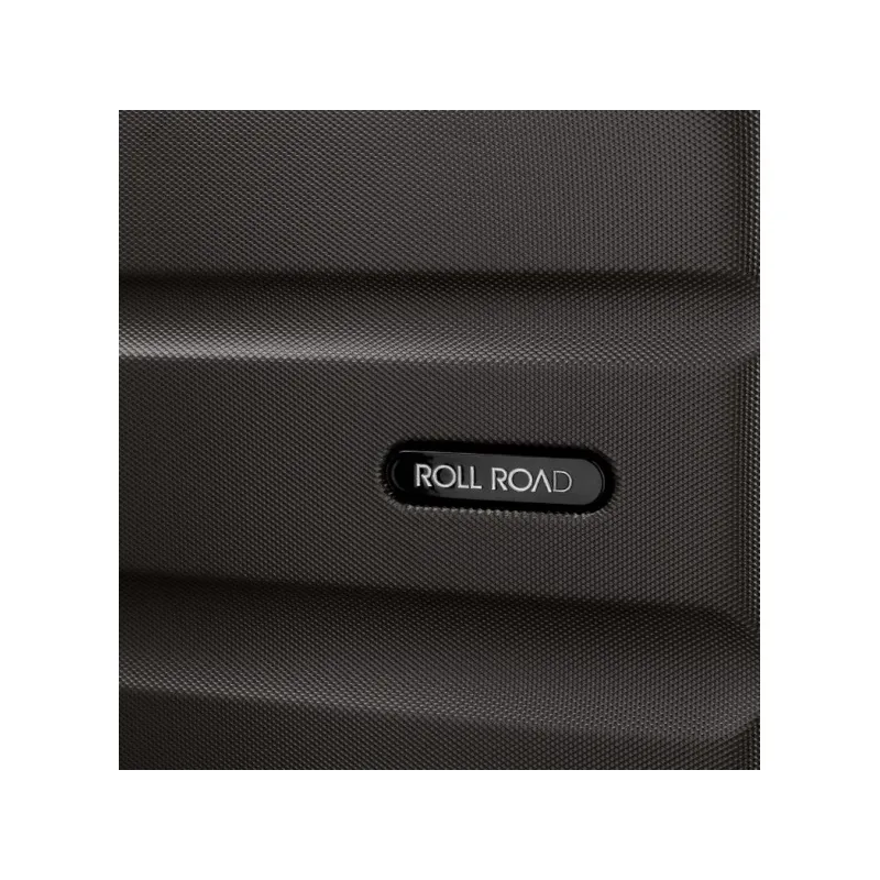 OLL ROAD Flex Black, ABS Cestovný kufor, 55x38x20cm, 35L – čierny kufor OLL ROAD Flex Black, ABS Cestovný kufor, 55x38x20cm, 35L – čierny kufor