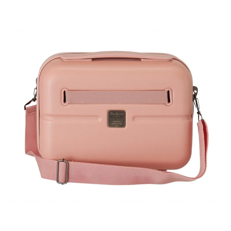 ABS Cestovní kosmetický kufřík PEPE JEANS HIGHLIGHT Rosa Claro, 21x29x15cm, 9L, 7683924
