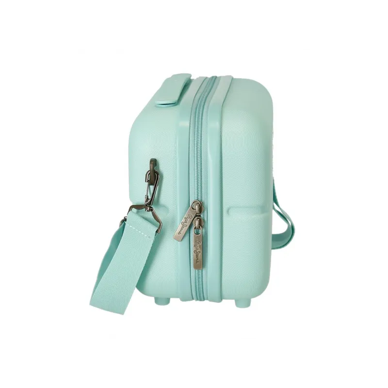 ABS Cestovný kozmetický kufrík PEPE JEANS HIGHLIGHT Turquesa, 21x29x15cm, 9L, 7683925