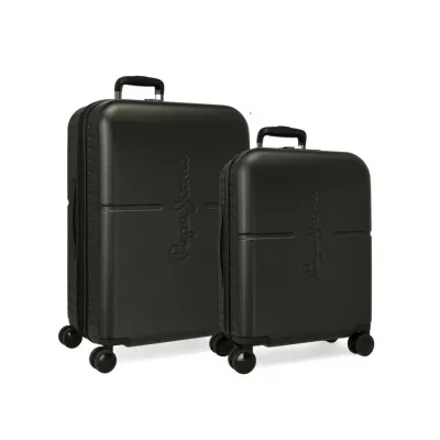 Sada luxusních ABS cestovních kufrů 70cm/55cm PEPE JEANS HIGHLIGHT Negro, 7689521
