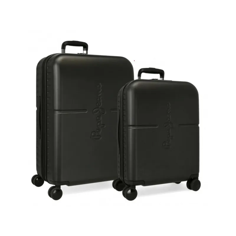 Sada luxusních ABS cestovních kufrů 70cm/55cm PEPE JEANS HIGHLIGHT Negro, 7689521 Sada luxusních ABS cestovních kufrů 70cm/55cm PEPE JEANS HIGHLIGHT Negro, 7689521