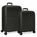 Sada luxusních ABS cestovních kufrů 70cm/55cm PEPE JEANS HIGHLIGHT Negro, 7689521