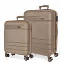 Sada luxusních ABS cestovních kufrů GALAXY Champagne, 68cm/55cm, 5989563