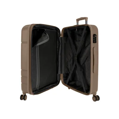 Sada luxusních ABS cestovních kufrů GALAXY Champagne, 68cm/55cm, 5989563 Sada luxusních ABS cestovních kufrů GALAXY Champagne, 68cm/55cm, 5989563